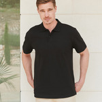 Henbury Unisex Stretch Cotton Piqué Polo Shirt
