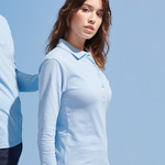 SOL'S Ladies Podium Long Sleeve Cotton Piqué Polo Shirt