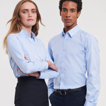 Russell Athletic Collection Long Sleeve Herringbone Shirt