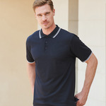 Henbury Coolplus® Tipped Polo Shirt