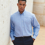 Henbury Long Sleeve Classic Oxford Shirt