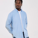 Kustom Kit Long Sleeve Classic Fit Workwear Oxford Shirt