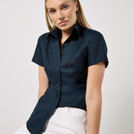 Kustom Kit Ladies Short Sleeve Tailored Workwear Oxford Shirt