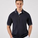 Kustom Kit St Mellion Tipped Cotton Piqué Polo Shirt