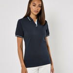 Kustom Kit Ladies St Mellion Tipped Cotton Piqué Polo Shirt