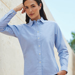 Henbury Ladies Long Sleeve Classic Oxford Shirt