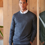 Henbury Lightweight Cotton Acrylic Crew Neck Sweater