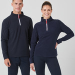 Finden + Hales Zip Neck Piped Micro Fleece