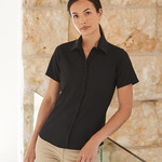 Henbury Ladies Short Sleeve Wicking Shirt