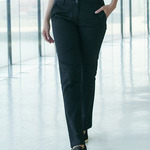 Henbury Ladies 65/35 Flat Fronted Chino Trousers