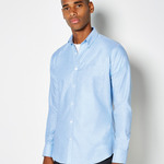 Kustom Kit Long Sleeve Slim Fit Workwear Oxford Shirt