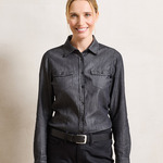 Women's jeans stitch denim shirt
