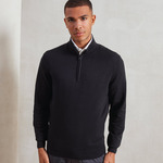 ¼ zip knitted sweater