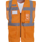 Hi-vis top cool open-mesh executive waistcoat (HVW820)