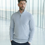 Henbury Zip Neck Sweater