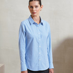 Premier Ladies Gingham Long Sleeve Shirt