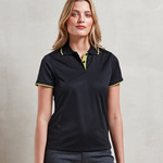 Premier Ladies Contrast Coolchecker® Piqué Polo Shirt