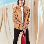 Shimmer Jute Bottle Bag