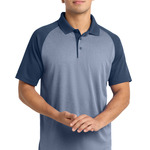 PosiCharge ® RacerMesh ® Raglan Heather Block Polo