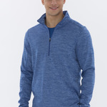 ATC™ DYNAMIC HEATHER FLEECE 1/2 ZIP SWEATSHIRT