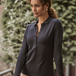 Ladies' Luxury Long Sleeve Stretch Polo