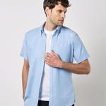 Slim fit workwear Oxford shirt short sleeve