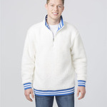 Unisex Varsity Sherpa Quarter-Zip Pullover