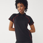 Finden + Hales Ladies Performance Piped Polo Shirt