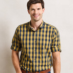Mulligan check cotton long sleeve shirt