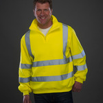 Yoko Hi-Vis Zip Neck Sweatshirt