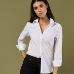 Kustom Kit Ladies Long Sleeve Tailored Poplin Shirt