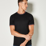 Kustom Kit Fashion Fit Tipped T-Shirt