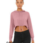 Women’s Triblend Crop Long Sleeve Hoodie Tee