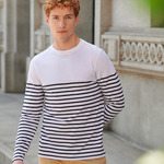 Front Row Unisex Long Sleeve Breton Striped T-Shirt