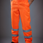 Yoko Hi-Vis Poly/Cotton Work Trousers