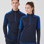 Finden + Hales Contrast Zip Neck Midlayer Top