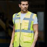 Yoko Hi-Vis Top Cool Open Mesh Executive Waistcoat