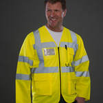 Yoko Hi-Vis Executive Long Sleeve Waistcoat