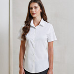 Premier Ladies Short Sleeve Stretch Fit Poplin Shirt