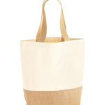 Westford Mill Jute Base Canvas Shopper