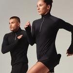 Tombo Long Sleeve Zip Neck Performance Top