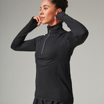 Tombo Ladies Long Sleeve Zip Neck Performance Top