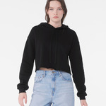 Women's cropped fleece hoodie