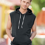 Men's Triblend Sleeveless Hooded Sweatshirt