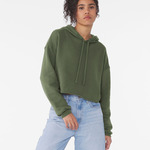Women's Cropped Fleece Hoodie