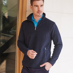 Henbury Zip Neck Micro Fleece