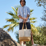 Jute Base Canvas Tote