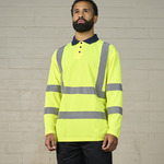 High visibility long sleeve polo
