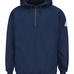 Men's Tall Flame Resistant Quarter-Zip Hooded Sweatshirt