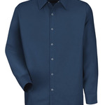 Men's Tall Specialized Pocketless Poplin Long Sleeve Work Shirt
